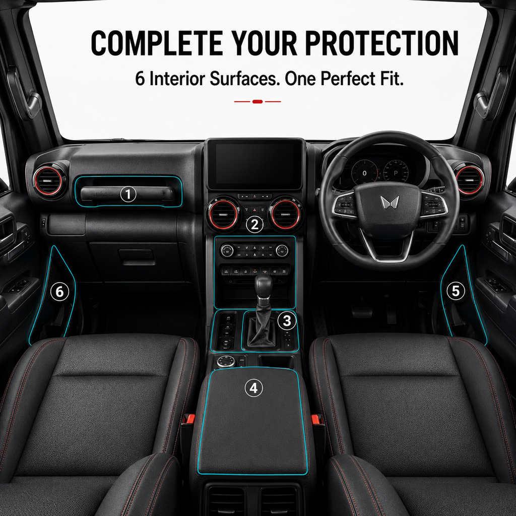 MAHINDRA THAR ROXX INTERIOR PRE-CUT