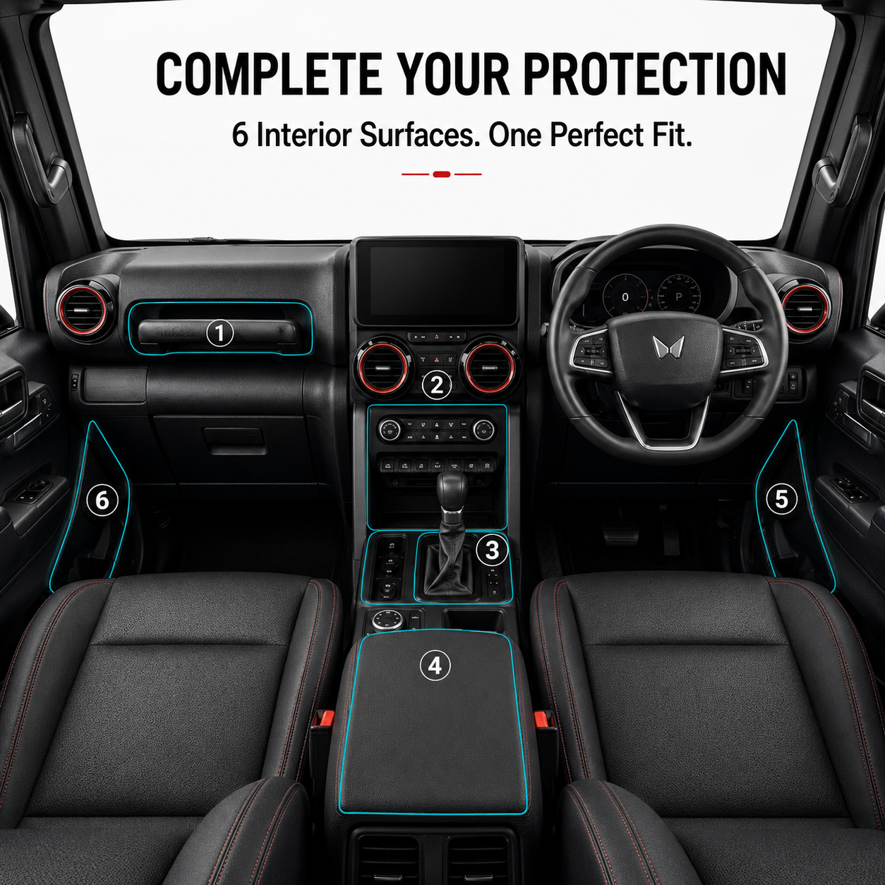 MAHINDRA THAR ROXX INTERIOR PRE-CUT