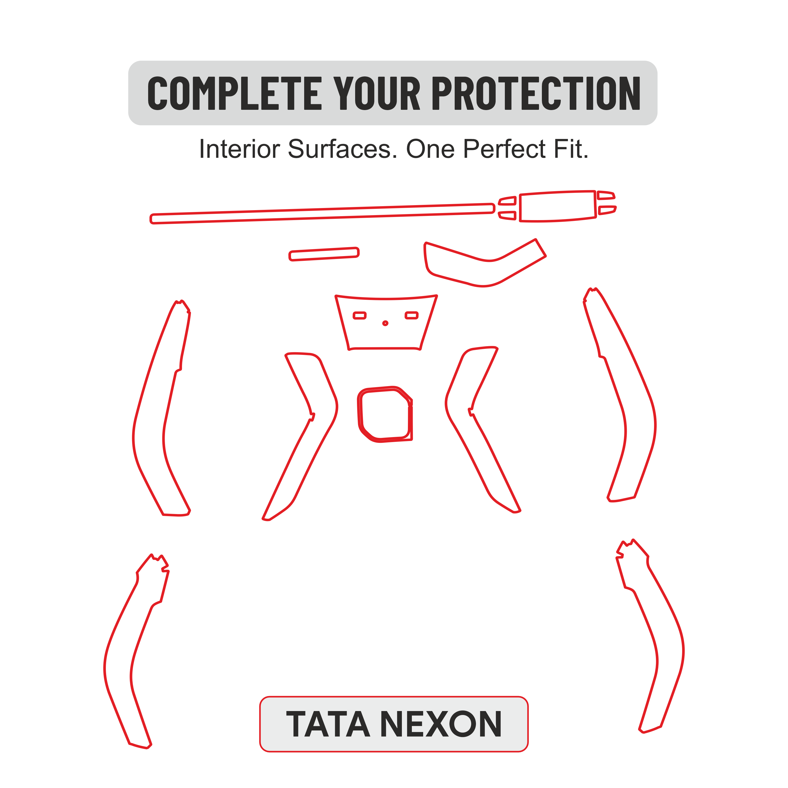 TATA Nexon Base INTERIOR PRE-CUT
